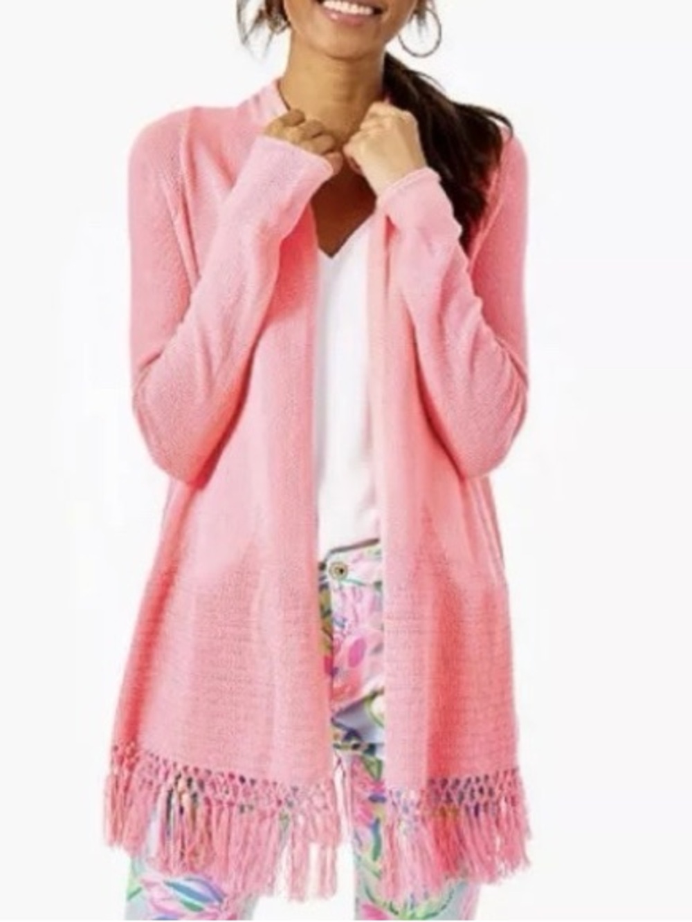 Lilly Pulitzer Lilly’s Coral Tatum Cardigan